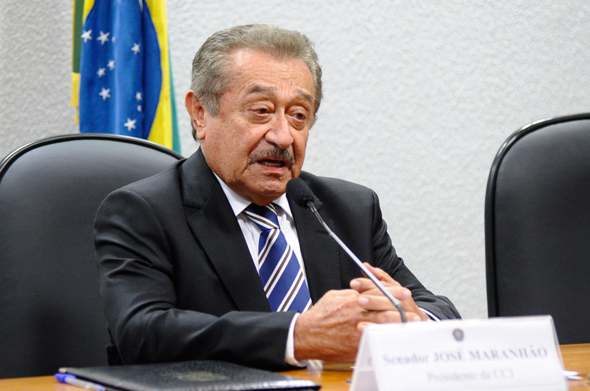 Senador e presidente do PMDB na PB, José Maranhão (Foto: Marcos Oliveira/Agência Senado)