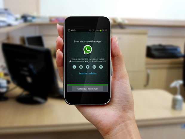 Whatsapp, aplicativo de mensagens instantâenas (Foto: Adelmo Paixão Neto)