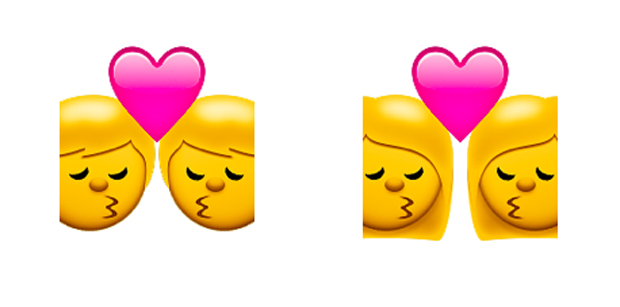 Emojis que representam relacionamentos gays foram lançados na versão 8.3 do sistema operacional iOS (Foto: Divulgação)
