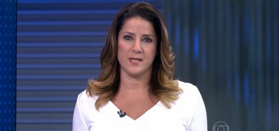 Christiane Pelajo em sua última aparição no Jornal da Globo, em 13 de outubro