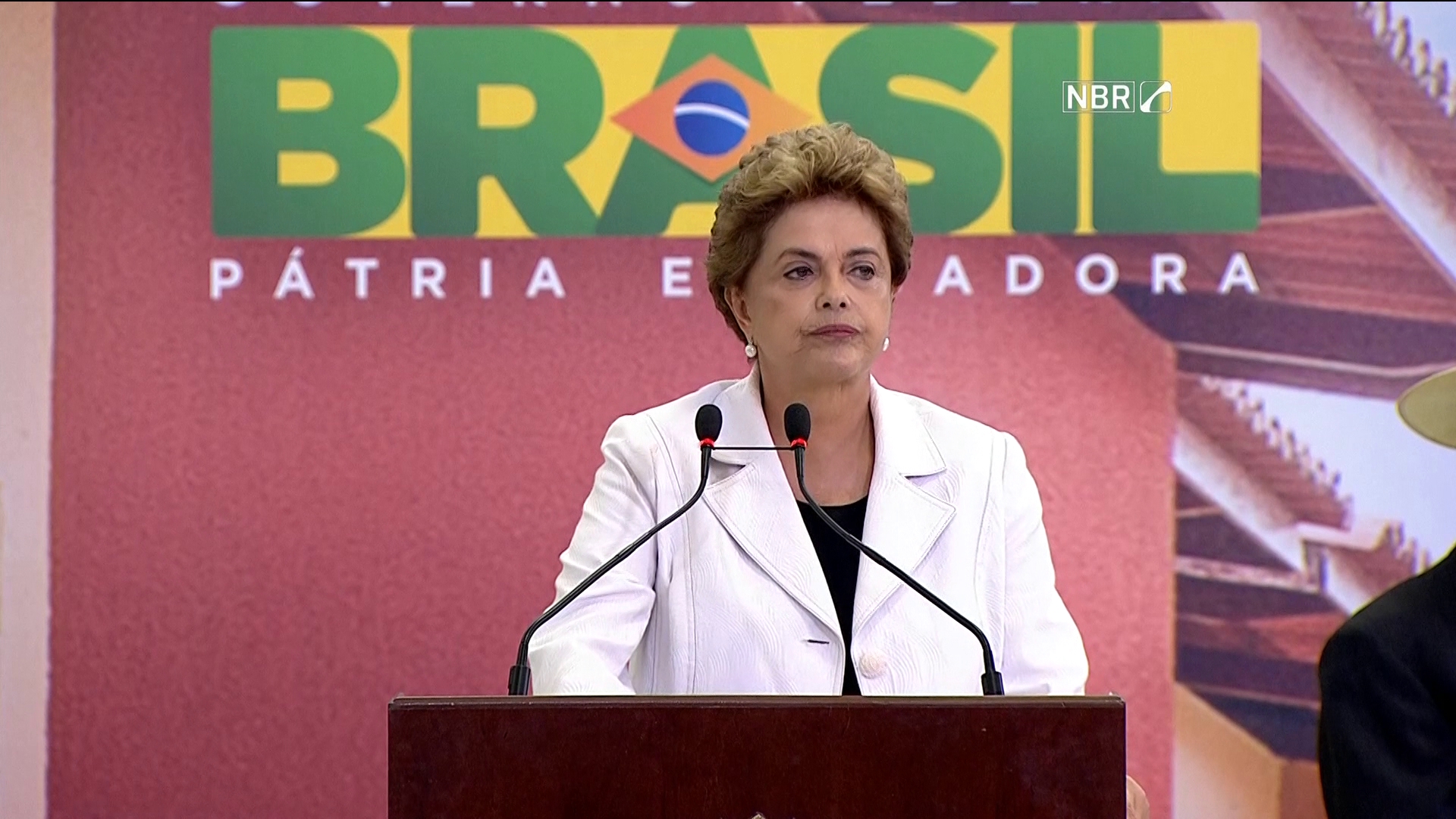 Dilma em evento sobre o Minha Casa, Minha Vida
nesta quarta (Foto: Reprodução/GloboNews)