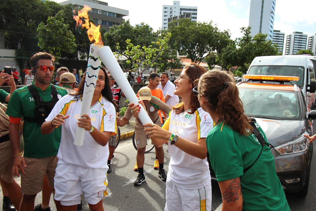 A Tocha já está em Pernambuco, a última parada antes de entrar na Paraíba, na quinta-feira (Foto: Marlon Costa)