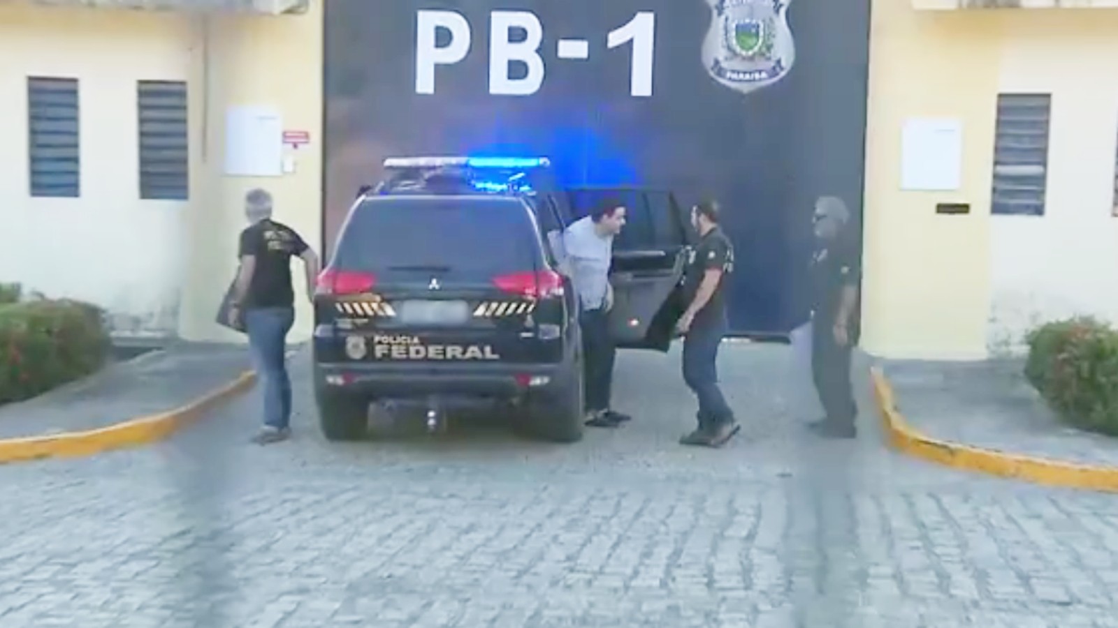 Fabiano Gomes está preso no PB1 em João Pessoa desde o dia 23 de agosto após Xeque-Mate (Foto: Reprodução/TV Cabo Branco)