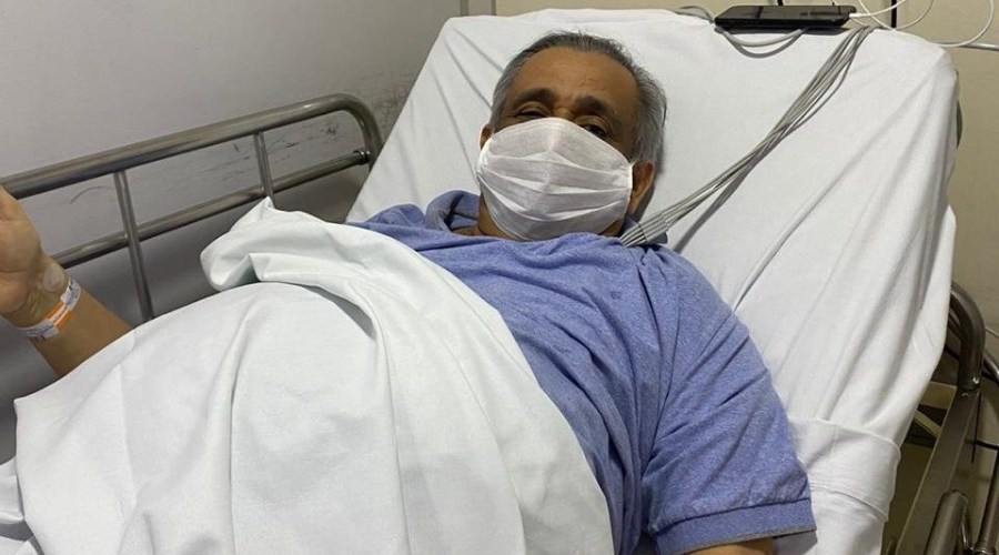 Deputado está hospitalizado desde o dia 15 de junho após sentir dores abdominais